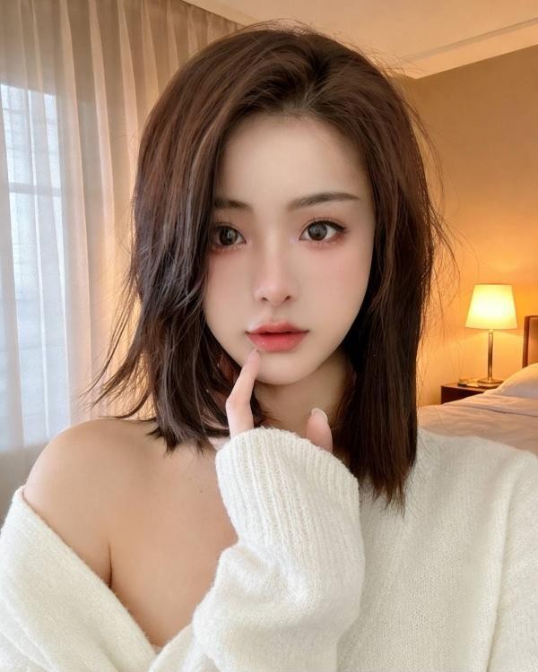 身材纤细短发御姐老师